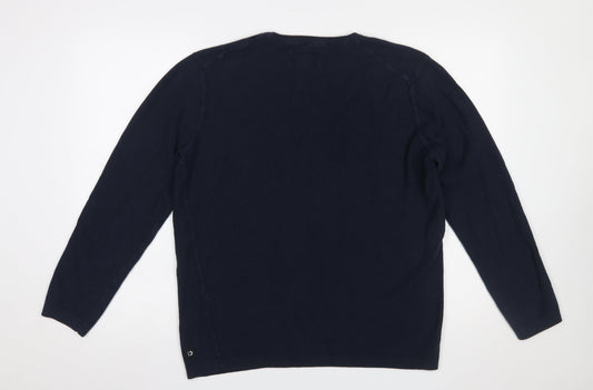 Mens UK Size XL TOM TAILOR Blue Pullover Jumper