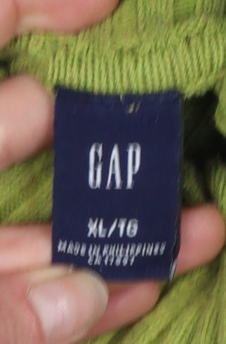 Womens UK Size XL Gap Green Pullover Jumper
