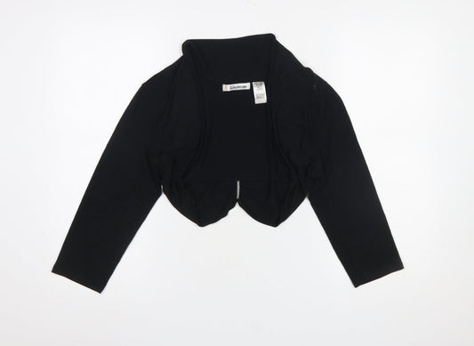 Womens UK Size 14 Kaleidoscope Black Cropped Blouse