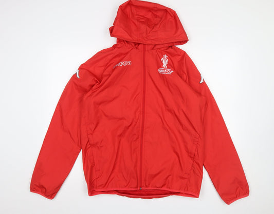 Mens UK Size S Kappa Red RugbyFootballGym & Training Jacket
