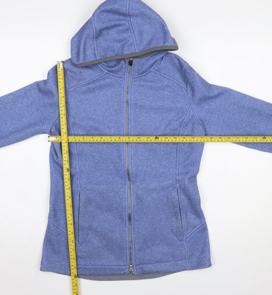 Womens UK Size S Zero Restriction Blue Full Zip Hoodie