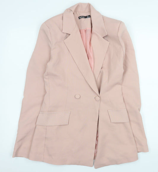 Womens UK Size 8 Boohoo Regular Pink Blazer