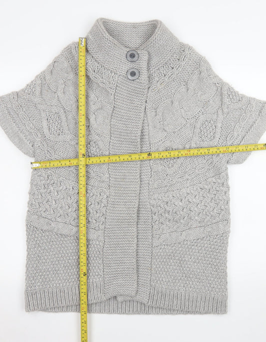 Womens UK Size 16 Marks and Spencer Grey Cardigan Jumper