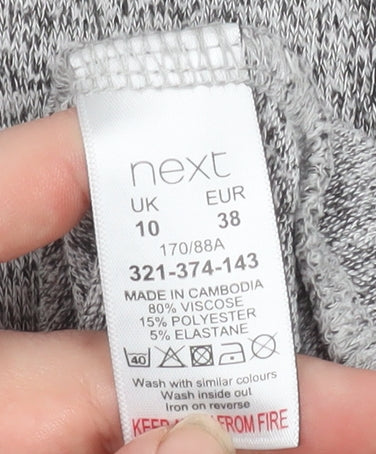 Womens UK Size 10 NEXT Grey Pullover Hoodie