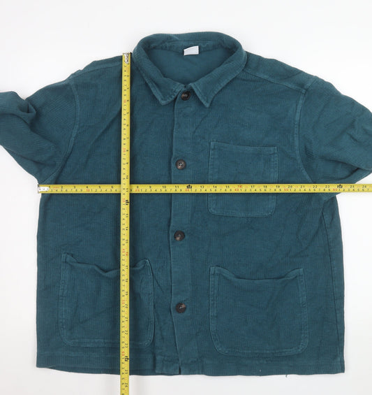 Mens UK Size XL Zara Green Basic Jacket