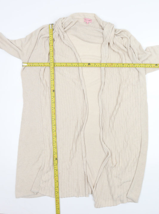 Womens UK Size 16 Phase Eight Beige Cardigan Jumper