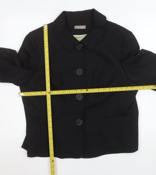 Womens UK Size 18 Kenar Regular Black Suit Jacket