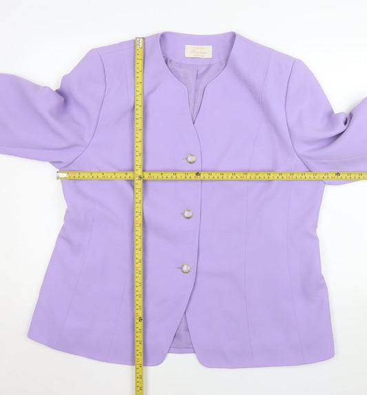 Womens UK Size 20 Eastex Regular Purple Blazer
