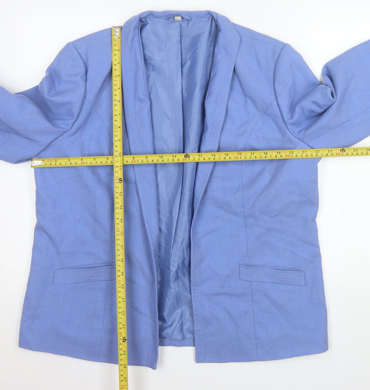 Womens UK Size 16 EWM Regular Blue Blazer