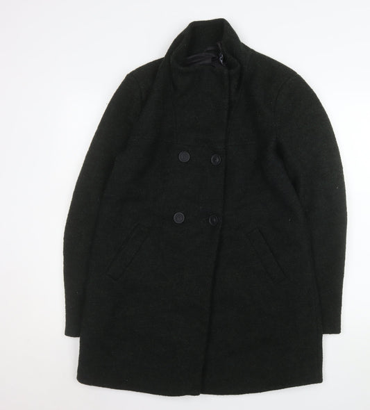 Womens UK Size M Only Black Pea Coat