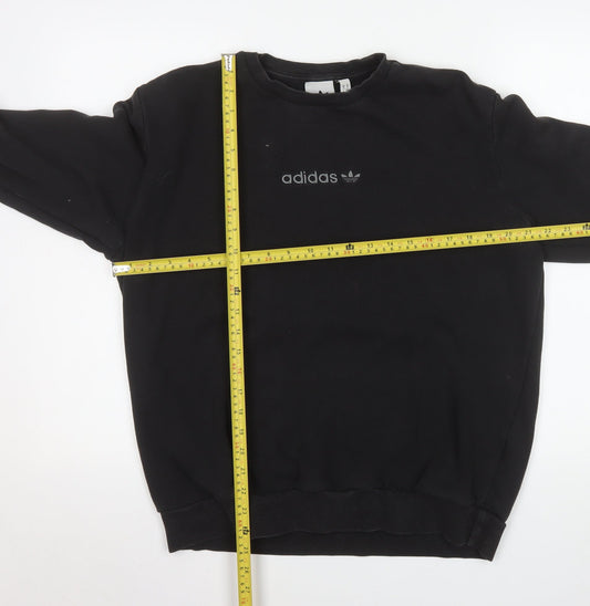 Mens UK Size L adidas Black Pullover Sweatshirt