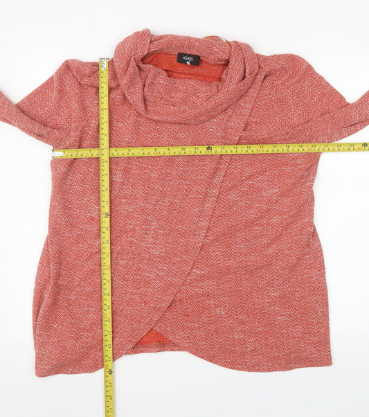 Womens UK Size 2XL Klass Red Wrap Blouse