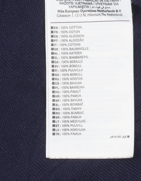 Mens UK Size S Nike 100% Cotton Polo Shirt