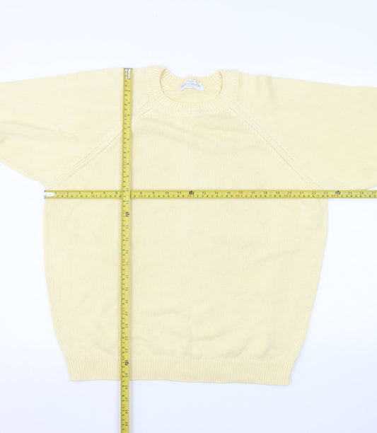 Womens UK Size 16-18 Marks and Spencer Yellow Pullover Jumper