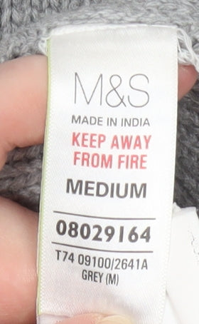 Womens UK Size M Marks and Spencer Grey Cardigan Jumper