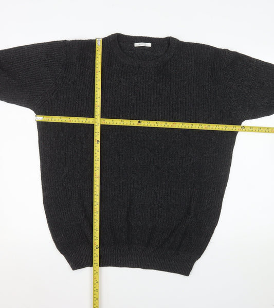 Mens UK Size L Exact Black Pullover Jumper
