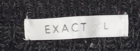 Mens UK Size L Exact Black Pullover Jumper