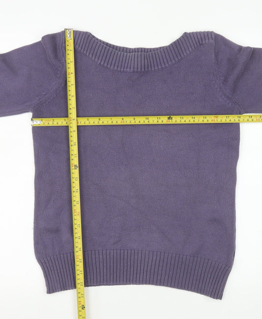 Womens UK Size 12 Marks and Spencer Purple Pullover Jumper