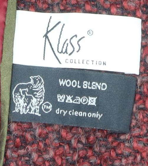 Womens UK Size 16 Klass Collection Red Overcoat