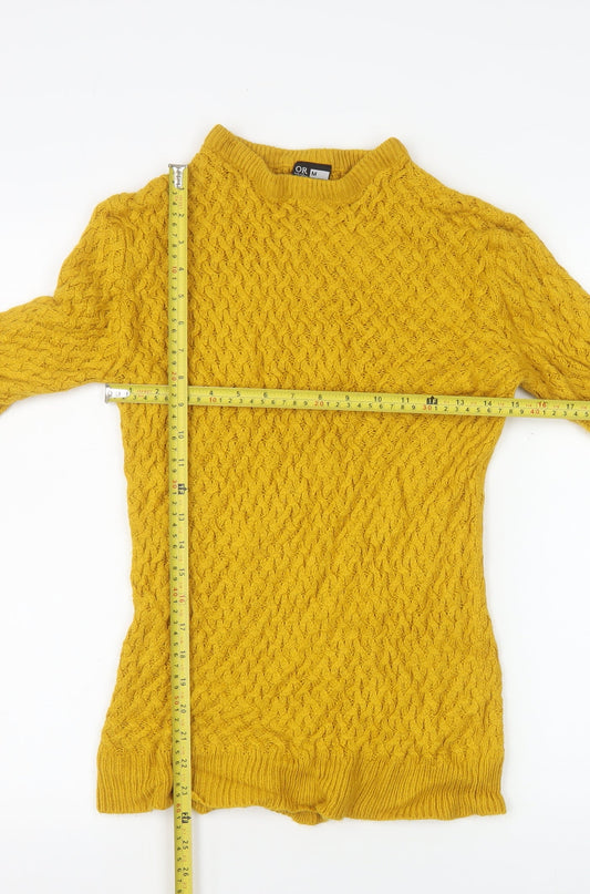 Womens UK Size M Oakridge Yellow Pullover Jumper