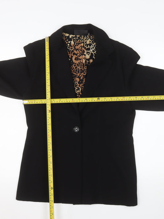 Womens UK Size 12 Warp + Weft Regular Black Blazer
