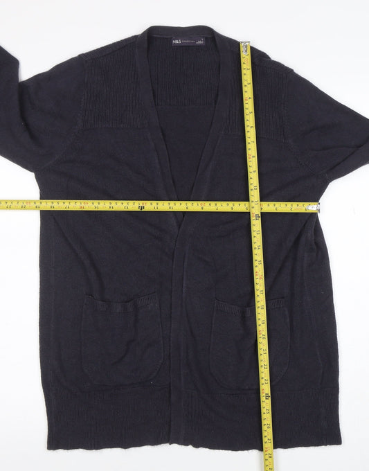 Womens UK Size L Marks and Spencer Black Cardigan Jumper