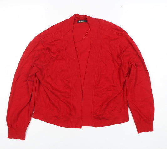 Womens UK Size 14 Roman Red Cardigan Jumper
