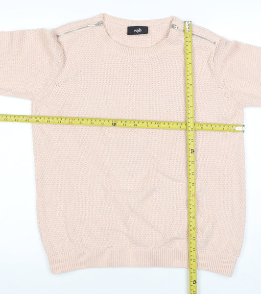 Womens UK Size M Wallis Beige Pullover Jumper