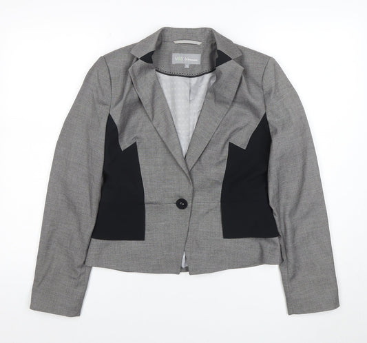 Womens UK Size 10 Marks and Spencer Regular Grey Blazer