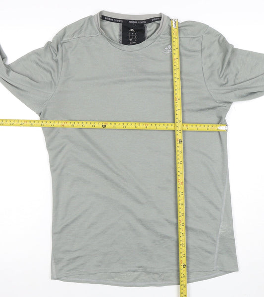 Mens UK Size S adidas Grey Running & JoggingGym & TrainingFitness T-Shirt