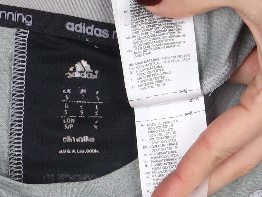 Mens UK Size S adidas Grey Running & JoggingGym & TrainingFitness T-Shirt