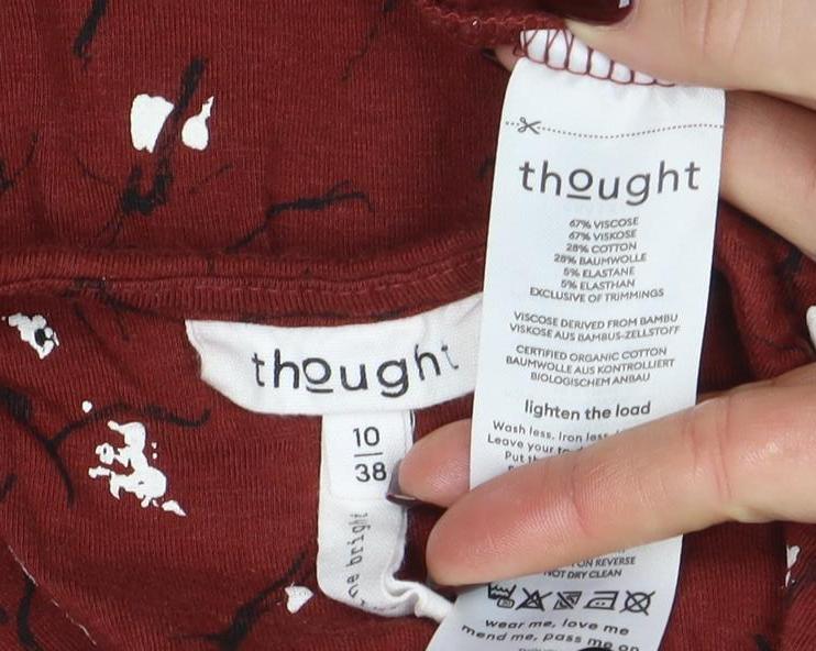 Womens UK Size 10 Thought Fit & Flare Dress
