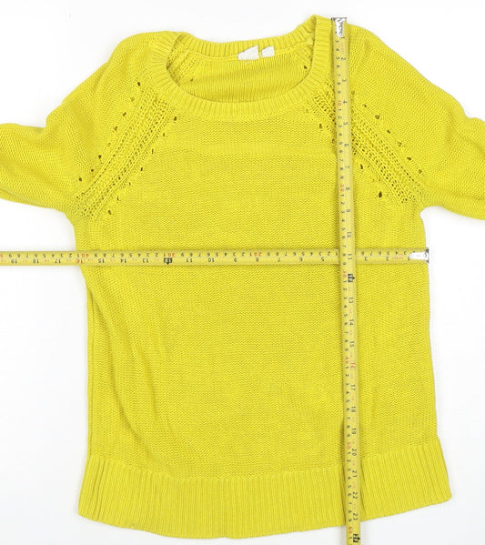 Womens UK Size S Gap Yellow Pullover Jumper