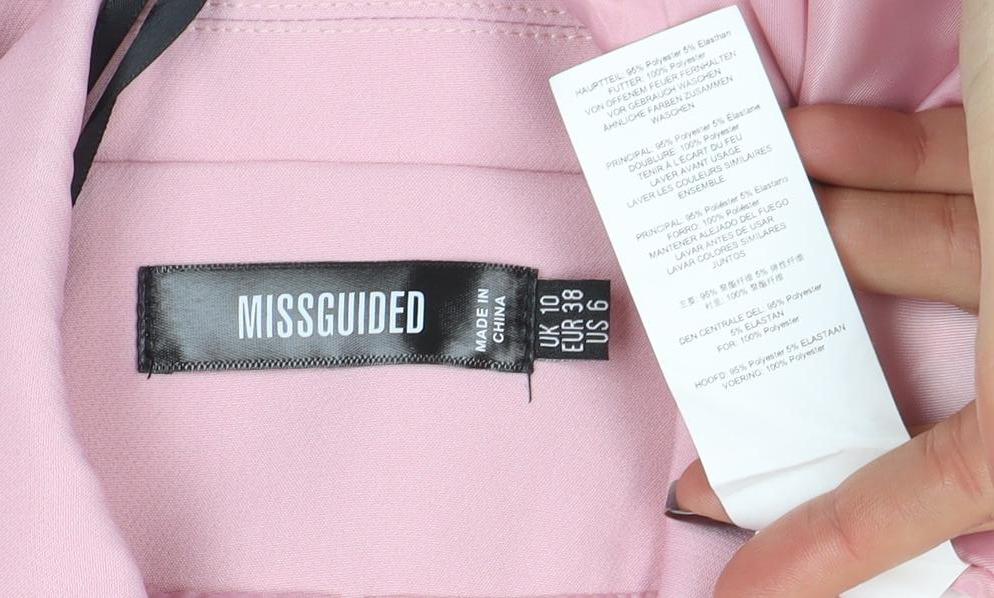 Womens UK Size 10 Missguided Regular Pink Blazer