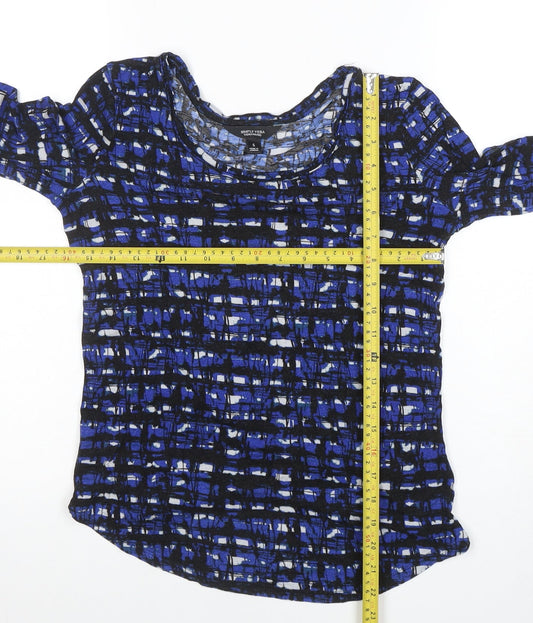 Womens UK Size S Simply Vera Vera Wang Blue Jersey T-Shirt