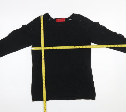 Womens UK Size 10 Tigerlily Black Pullover Jumper