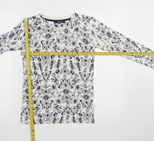 Womens UK Size 8 NEXT White Pullover Jumper
