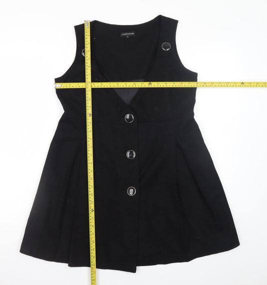 Womens UK Size 12 Warehouse Pinafore/Dungaree Dress