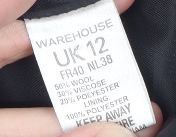 Womens UK Size 12 Warehouse Pinafore/Dungaree Dress