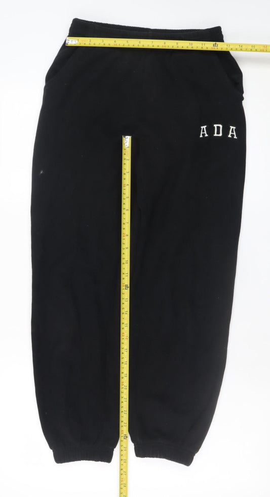 Adanola Men's Black XS Sweatpants Jogger Trousers Fleece Cuffed