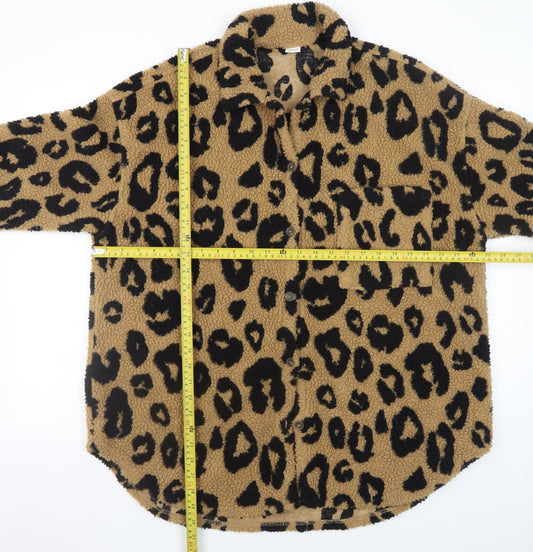 Girls UK Size 13 Years NEXT Brown Shirt Jacket
