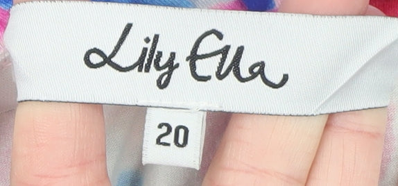 Womens UK Size 20 Lily Ella A-Line Cotton Skirt
