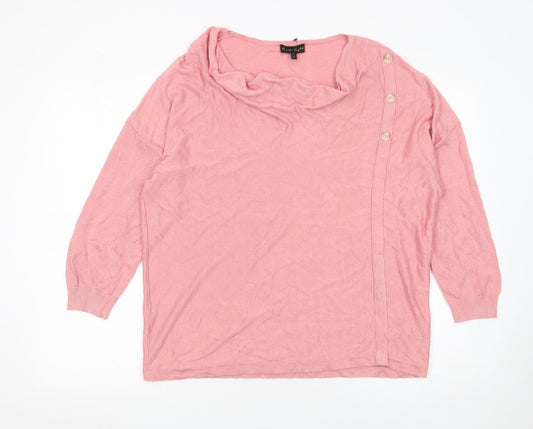 Womens UK Size L Phase Eight Pink Pullover Jumper