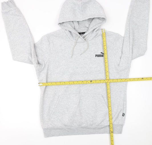 Mens UK Size L PUMA Grey Pullover Hoodie