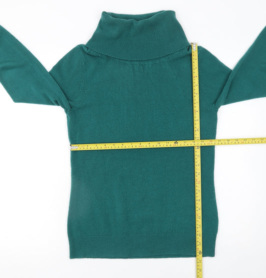 Womens UK Size 14 M&Co Green Pullover Jumper