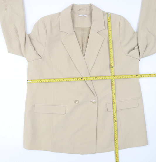 Womens UK Size 20 TU Regular Beige Blazer
