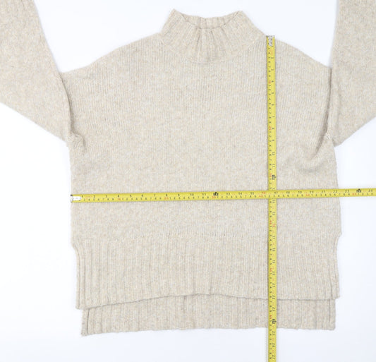 Womens UK Size M New Look Beige Pullover Jumper