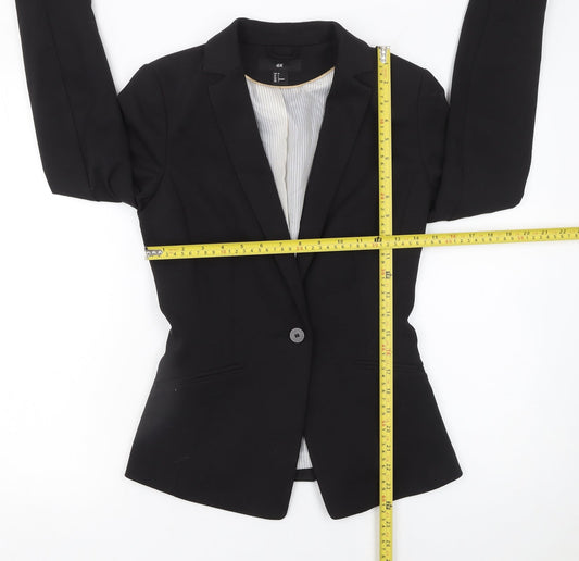 Womens UK Size 6 H&M Regular Black Blazer