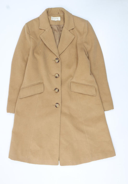 Womens UK Size 16 EWM Beige Overcoat