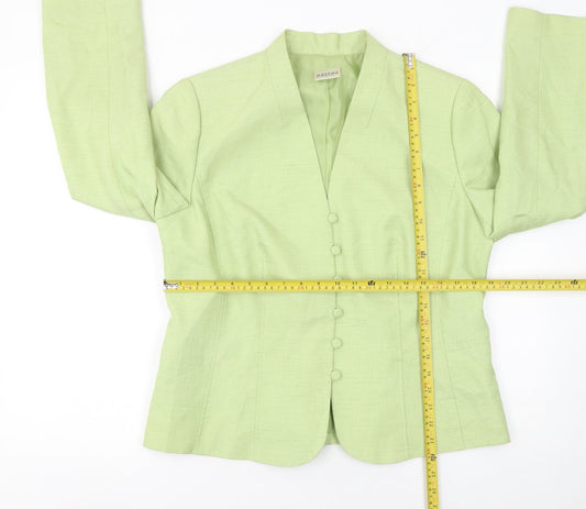 Eastex Women’s Green Woven Suit Jacket Size 16 Classic Tailored